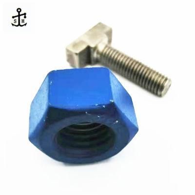 Chinese Hexagon Nut Grade 4 Carbon Steel M3-M100 Blue Color Hex Nut