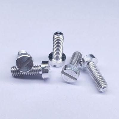 All Size DIN84 Aluminum Cheese Head Slotted Machine Screw