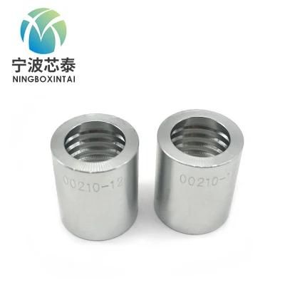 High Pressure Carton Steel Hydraulic Hose End Fittings Rubber Hose Ferrules Jb O-Ring Metric Male Flat Seat