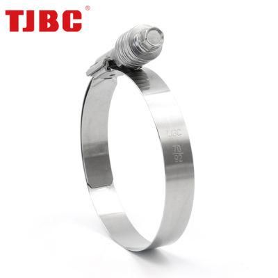 Aero-Seal Constant Torque Liner Heavy Duty Hose Clamp with Zinc Palted Steel Screw Effective Diameter, Heavy Trucks Pipe Clip, 26-45mm