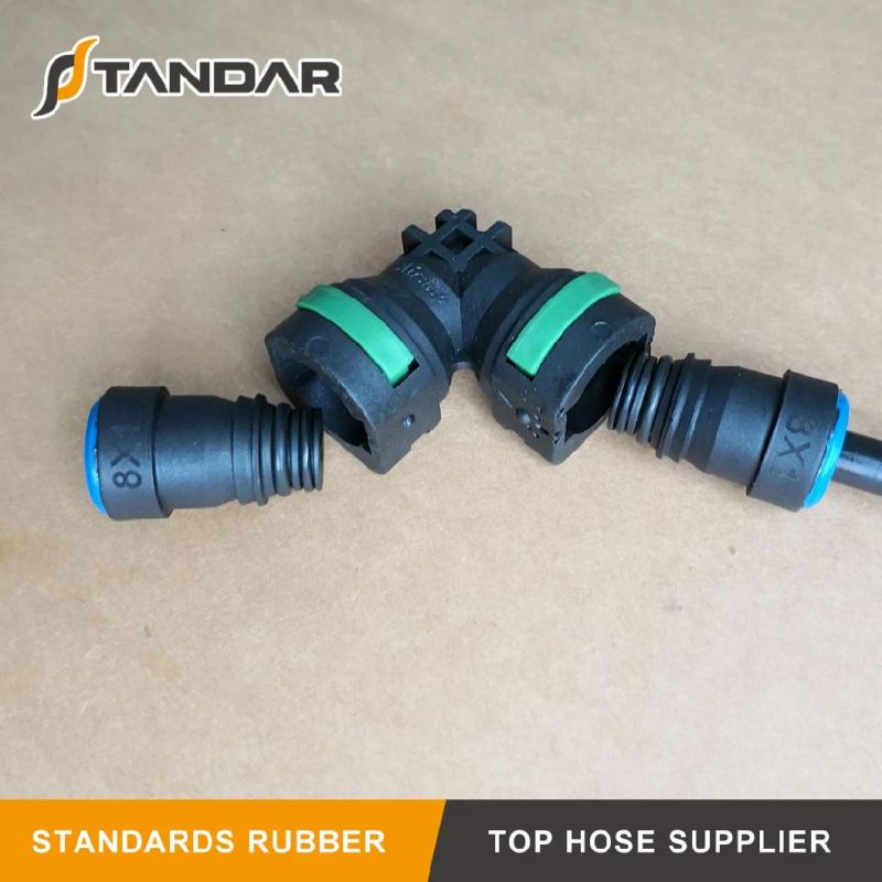 Pneumatic Nylon 90 Degree Quick Connector Fitting for Man Truck