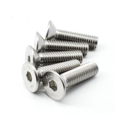 Hex Socket Countersunk Head Stainless Steel Machine Screw