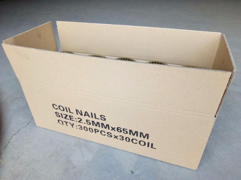 Wire Collated Coil Nail for Making Wooden Pallet and Frame in Size 2.5mm X 65mm