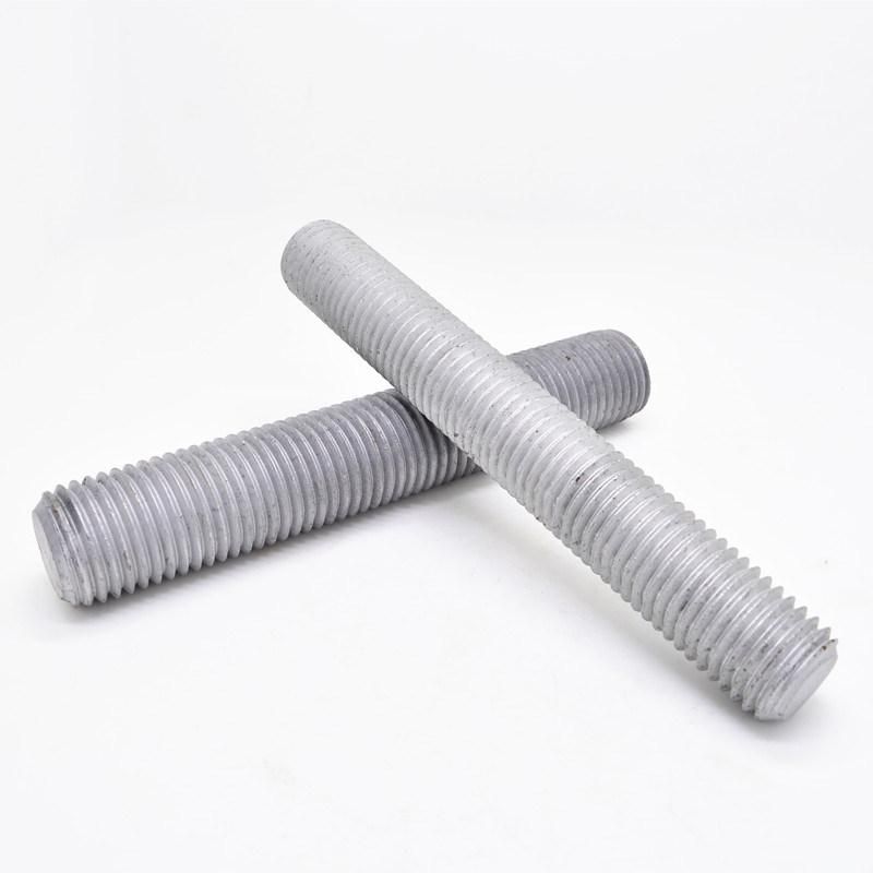 DIN976 Carbon Steel Full Thread Stud Bolt HDG and Zinc Plated with The Nuts