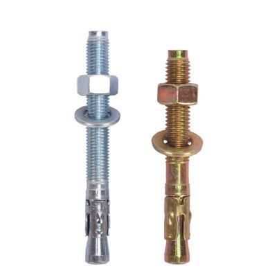 Free Sample Expansion Screw Through Bolt and Nuts Hex Concrete Wall Hardware Wedge Anchors Bolt