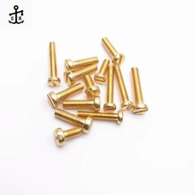 Brass ISO1207 DIN 84 Slotted Cheese Head Screws Made in China
