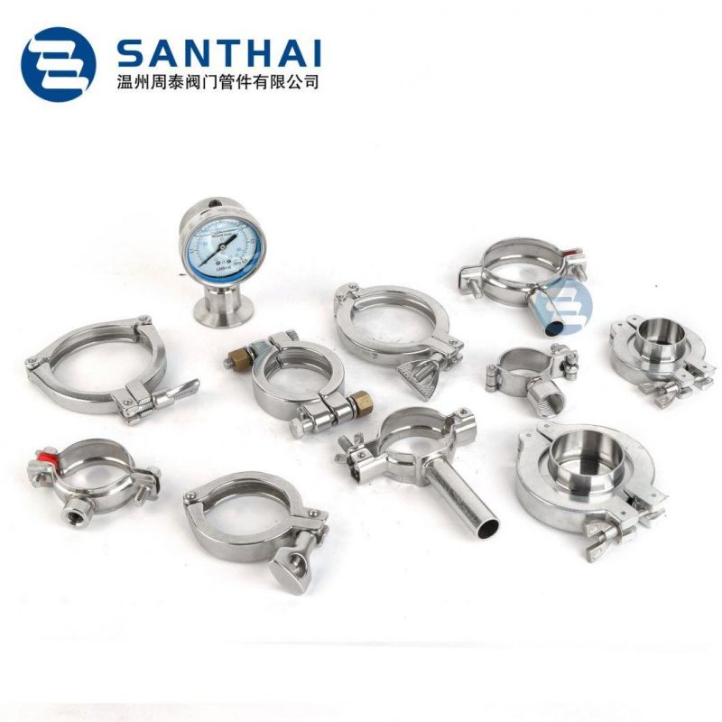 SS304 SS316 Stainless Steel Quick Connected Clamp / Sanitary Clamp Tc Clamp 13mhh Hygienic Grade Ferrule Clamp