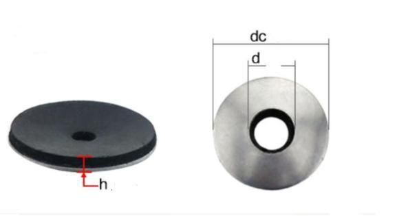 8X19 Stainless Steel 304 and Black EPDM Bonded Washer for India Market