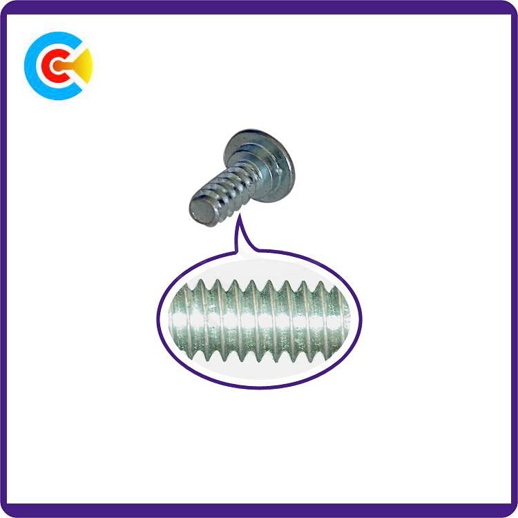 GB/DIN/JIS/ANSI Stainless-Steel/Stainless-Steel 4.8/8.8/10.9 Galvanized Triangle Screw for Machinery Industry Fasteners