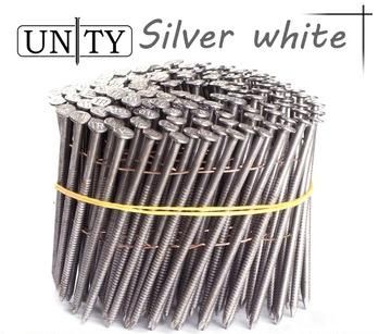 Screw Thread Clear Bending Resistance Coil Nail Supplier