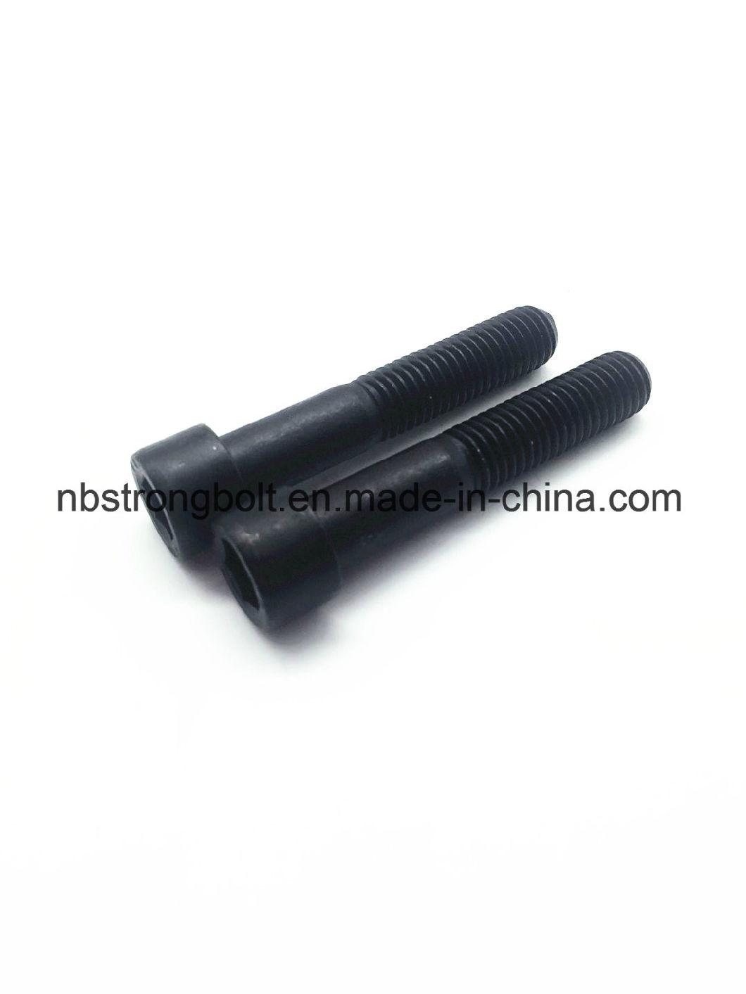 Hexagon Socket Head Cap Screw DIN912 Grade 12.9.8 with Black Oxid M12X65 Ht