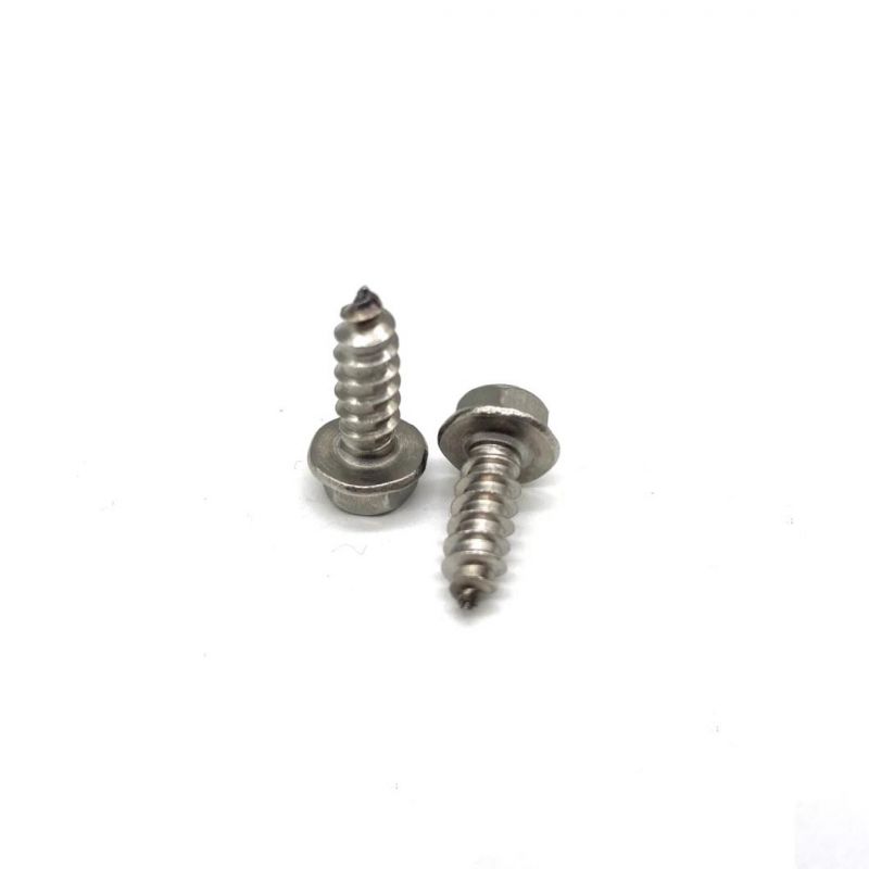 Customized 316 Stainless Steel 304 Hexagon Flange Head Self Tapping Screw