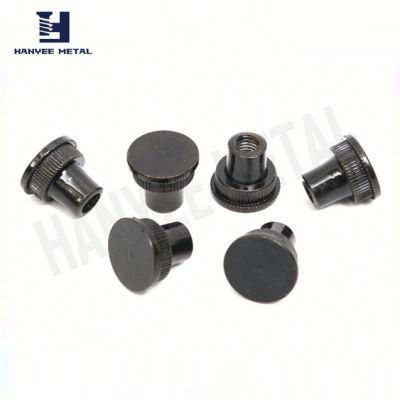 Galvanized Steel Flange Nut with Knurl and Nylon Insert