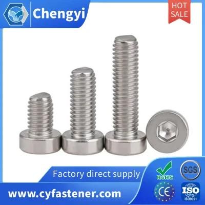 DIN7984 Stainless Steel Carbon Steel Hexagon Socket Reduced Low Short Thin Head Cap Screws Bolt