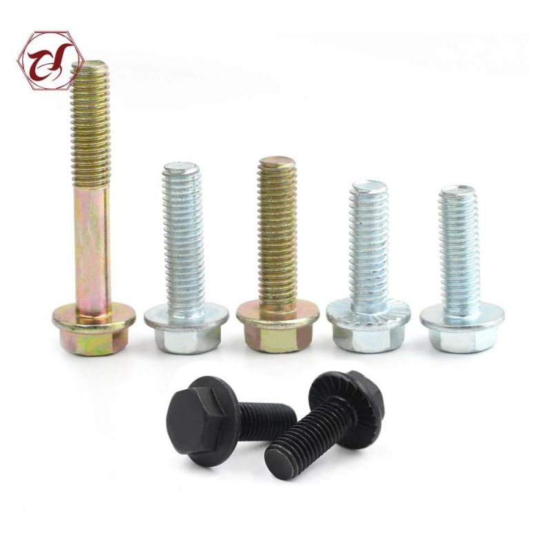Color Zinc Plated Hexagon Flange Recessed Brain Bolt/GB5789/GB5787/DIN6921