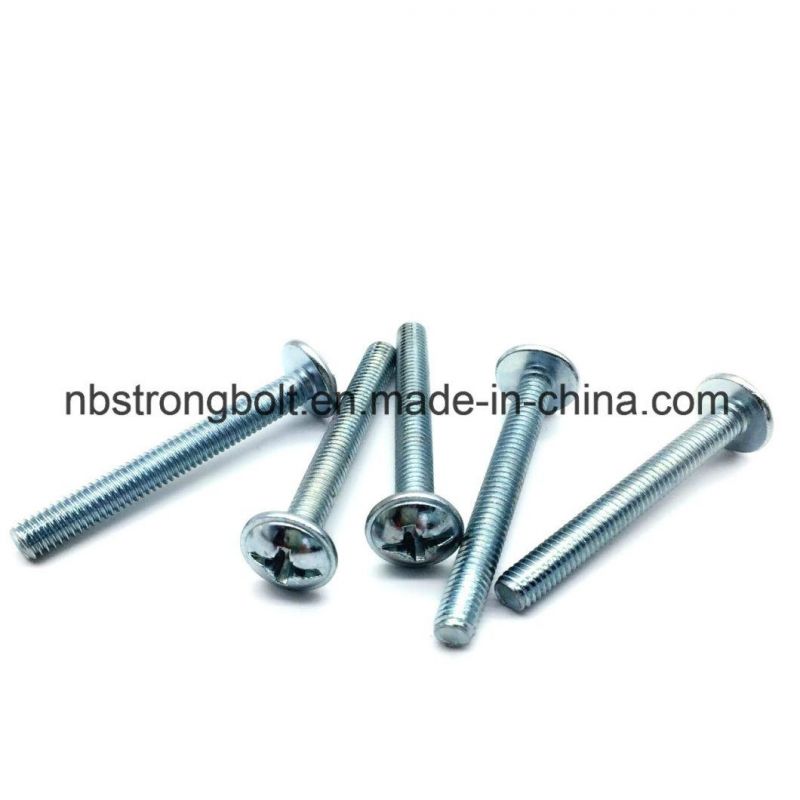 Kombi (SLOT+POZI) Machine Screws with Zinc Plated Cr3+