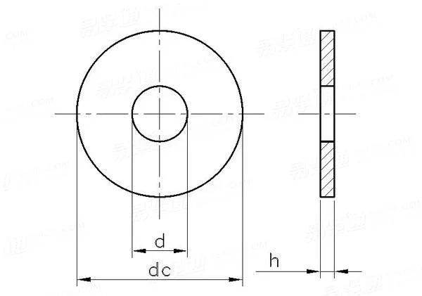 Customized Fasteners Extra Large Brass Hardware ISO 7094 Plain Washers Made in China
