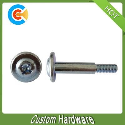 Steel M4 Galvanized Pan Head Scooter Screw with Washer