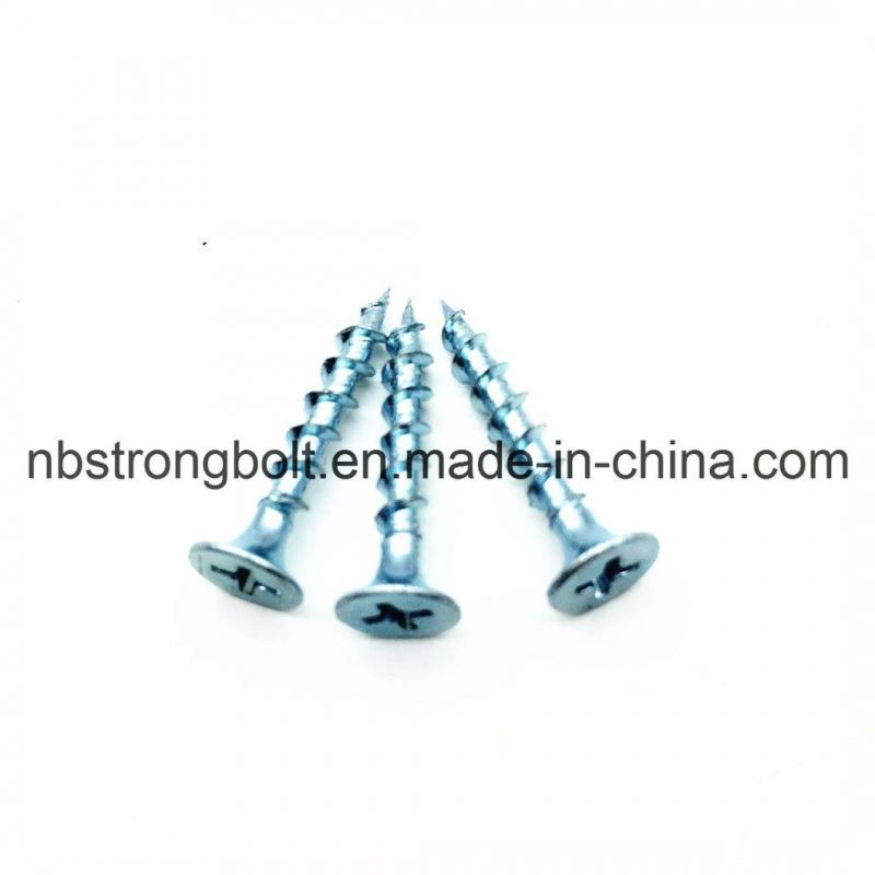 Phil Bugle HD Coarse Thread Drywall Screw Zinc Plated #6X1"