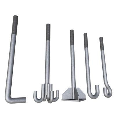 China Wholesale Fastener Hardware DIN529 ASTM F1554 HDG Foundation Bolt Handan Factory Direct Fasteners Supplier