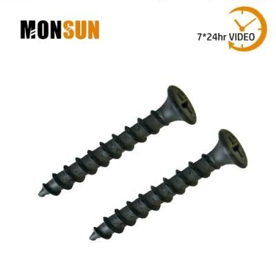 Flat Head #2 Phillips Drive Black Phosphate Steel Self-Tapping Heavy Duty Steel Screw/Laminating Screws