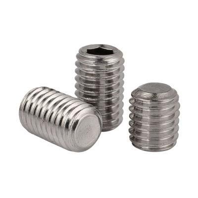 DIN913 Hexagon Socket Set Screw with Flat Point, Grub Screw, Stainless Steel 304 316