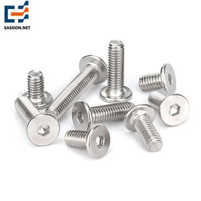 Hexagon Socket Csk Head Machine Screw/Hex Socket Flat Head Machine Bolt M3 X 12mm Metric Hex Socket Countersunk Flat Head Screw Bolts