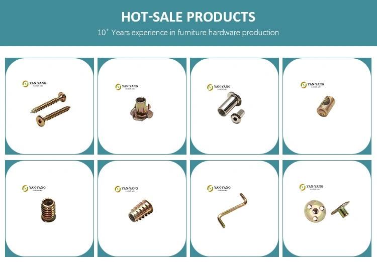 Good Price Yellow Zinc Plated Furniture Accessory M6