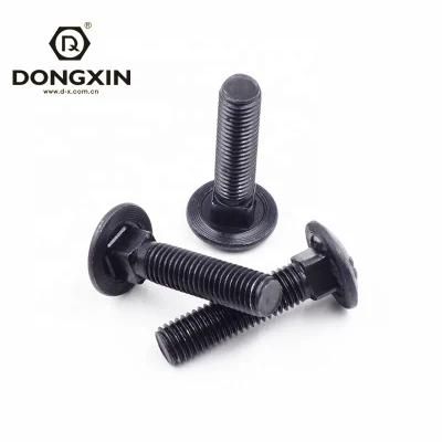 Black Carbon Steel M2-M24 Round Headsquare Neck Bolts Carriage Bolt