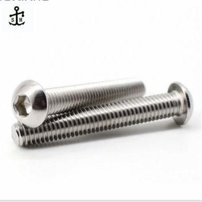 High Quality Stainless Steel SUS304 BS 2470 Hexagon Socket Round Button Head Machine Screw Made in China