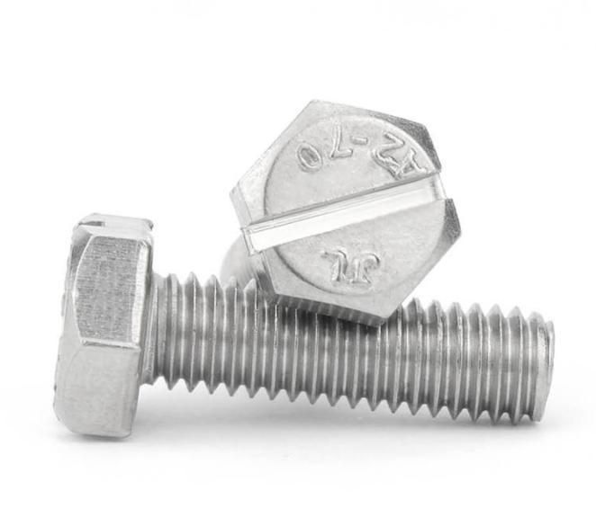 M3 M4 M5 M6 M8 M10 M12 Stainless Steel 304 Hexagon Bolt Screw with Slot on Head