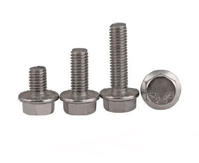 Hardware Hex Head Flange Bolts Titanium Screws