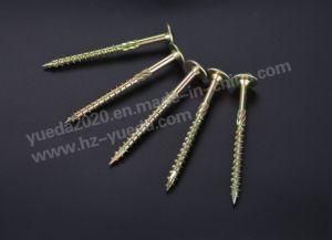 Straw Rope Nail Wafer Head Chipboard U Double Thread Wood Construction Screws T17