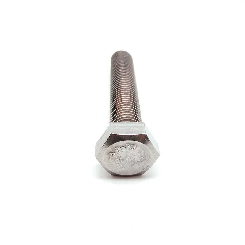 DIN931 Half Thread Fine Stainless Steel Hex Tap Bolt