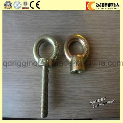 Zinc Plated Long Brass Cold Forged Eye Bolt
