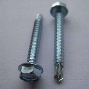 Hex Head Self Drilling Screw 8# *1&prime;&prime;, 1 1/2, 2&prime;&prime;, Zinc Plated