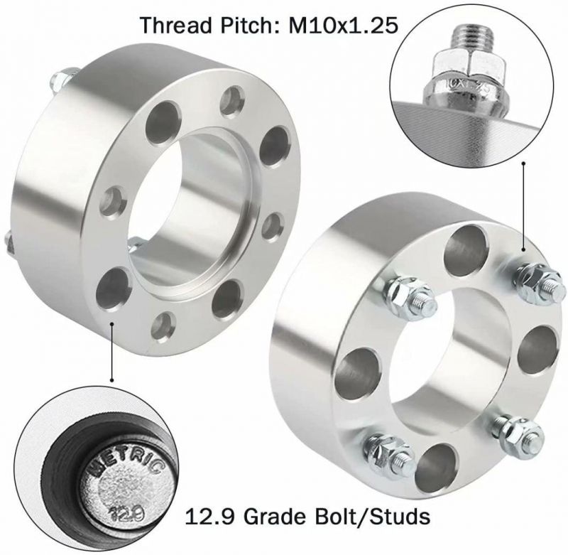4X110 ATV Wheel Spacers with 2" 74mm Hub Bore 10X1.25 Studs