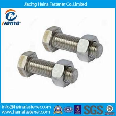 Stainless Steel A2-70 Hex Bolt with Hex Nut in Stock