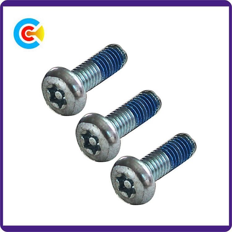 DIN/ANSI/BS/JIS Carbon Steel Pan Head Torx Screw Security Torx Screws