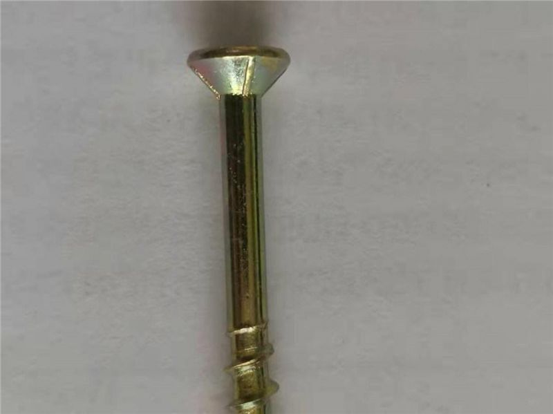 Yellow Zinc Long Construction Screw Double Countersunk Star Wood Screw Torx Chipboard Screw