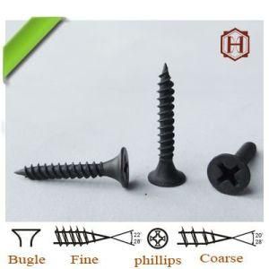Black Phosphate Fine Thread 3.5*25mm Size Drywall Screw