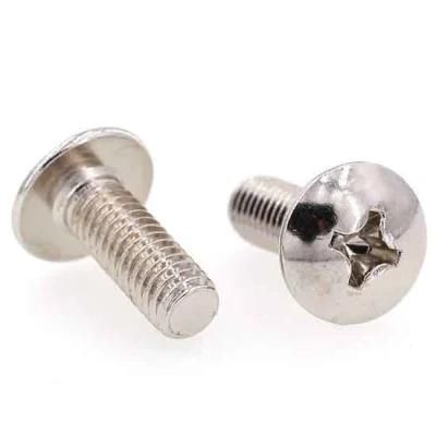 Nickel Plated Phillips Screws Mushroom Head Screws