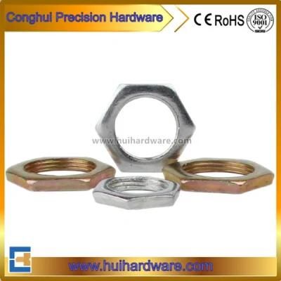 Factory Supply Galvanized Thin Hex Nuts, Hex Jam Nuts