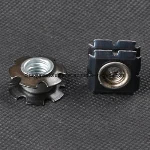 Black Zinc Plated Iron Fitment Flower Star Nut (CZ036)