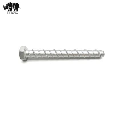 Stainless Steel / Carbon Steel Ruspert Coating 1000h Hex Flange Head Concrete Screw Masonry Screw