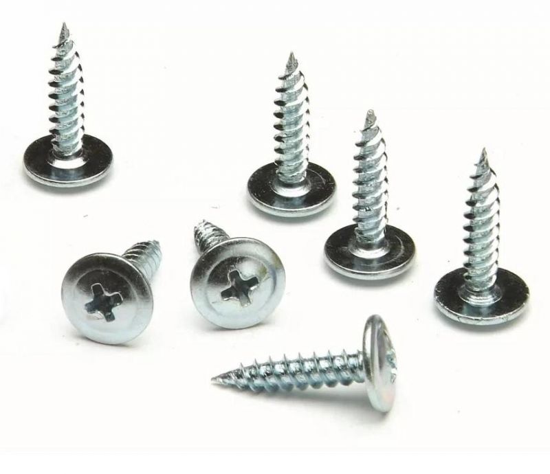 High Quantity Button Wafer Head pH2 Drive Zinc Phosphated Fastener Self-Tapping Drywall Screws for K-Lath