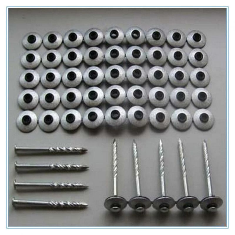Umberlla Head Roofing Screw Spiral Thread Assembled Nails