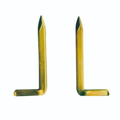 L Type Gold Plating Square Shank Nails