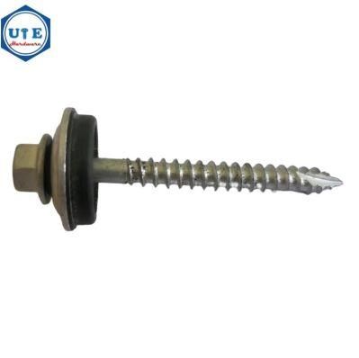 Gi Fastener Hex Indent Flange Head Self Tapping Screw Type 17/ Roofing Screw (EPDM Bond Washer Fiji, New Zealand, Australia Market)