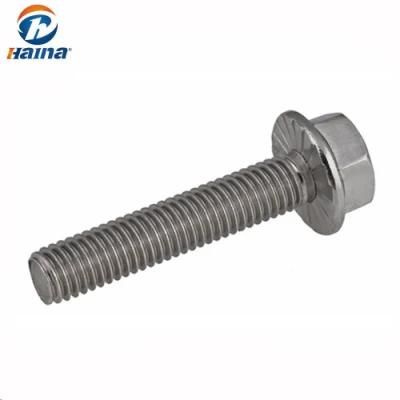Ss316 A4- 80 High Quality Stainless Steel Flange Bolts with Hex Flange Nuts